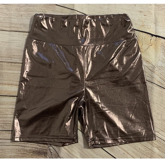 Shimmery Chocolate Shorts - Picture 1 of 3